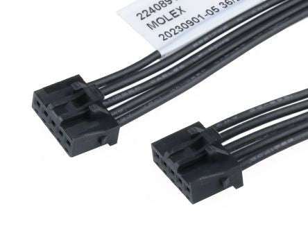 Molex 5 Way Female Crimped Terminal to 5 Way Female Crimped Terminal Wire to Board Cable Assembly, 150mm [2240891052]; 536-588