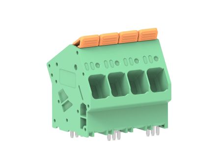 Molex 224931 Series PCB Terminal Block, 4-Contact, 10mm Pitch, PCB Mount, 1-Row, Through Hole Termination [2249310004]; 536-626