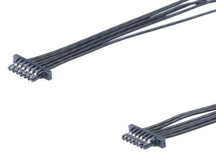 Molex 6 Way Female Crimped Terminal to 6 Way Female Crimped Terminal Wire to Board Cable Assembly, 150mm [2262021062]; 536-639