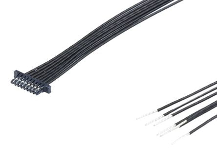 Molex 8 Way Female Crimped Terminal to 8 Way Male Pigtail Wire to Board Cable Assembly, 600mm [2263921084]; 536-709