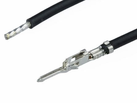 Molex Male Micro-Fit to Male Pigtail Pre-Crimped Lead, 300mm, 20AWG, Black [367693066]; 536-790
