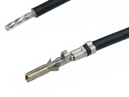 Molex Female Micro-Fit to Male Pigtail Pre-Crimped Lead, 300mm, 20AWG, Black [367693067]; 536-791