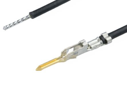 Molex Male Micro-Fit to Male Pigtail Pre-Crimped Lead, 300mm, 24AWG, Black [367693069]; 536-793