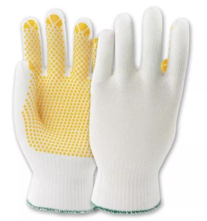 Honeywell Safety PolyTRIX N White, Yellow Polyamide Cut Resistant Work Gloves, Size 10 [091210142X]; 537-074