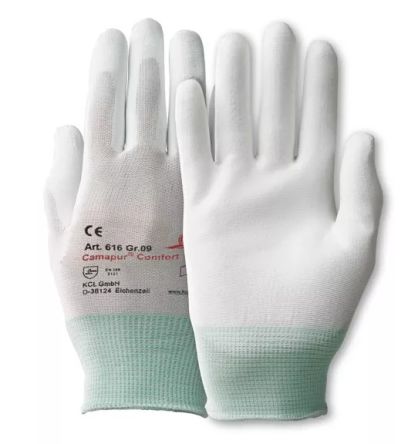 Honeywell Safety Camapur Comfort White Polyamide Abrasion Resistant, Tear Resistant Work Gloves, Size 6, Polyurethane [061606941E]; 537-090