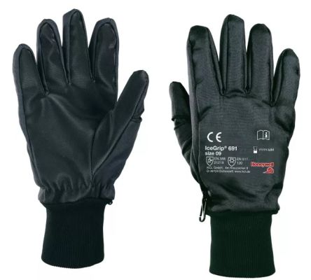 Honeywell Safety IceGrip Black/Blue Nylon, PVC Cold Resistant Work Gloves, Size 10 [069110142X]; 537-174