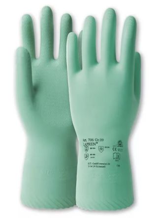 Honeywell Safety Lapren Green Chloroprene Chemical Resistant Work Gloves, Size 10 [070610141E]; 537-185