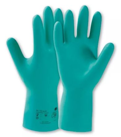 Honeywell Safety Camatril Green Nitrile Chemical Resistant, General Purpose Work Gloves, Size 8 [073008141E]; 537-343