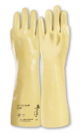 Honeywell Safety Gobi Yellow Cotton Mechanical Protection Work Gloves, Size 9, Nitrile Coating [011209191X]; 537-384