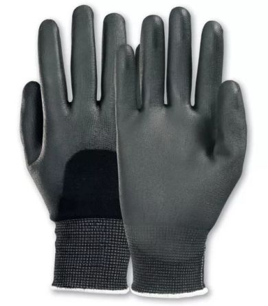 Honeywell Safety Camapur Comfort Black Polyamide Abrasion Resistant, Tear Resistant Work Gloves, Size 6, Polyurethane [062606841E]; 537-446