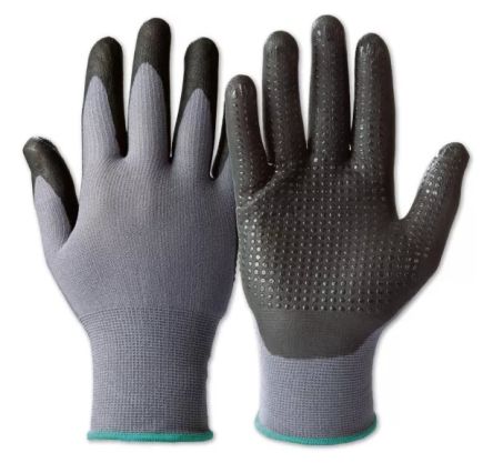 Honeywell Safety GemoMech Black, Grey Polyamide Mechanical Protection Work Gloves, Size 6, Nitrile Foam Coating [066506941E]; 537-493