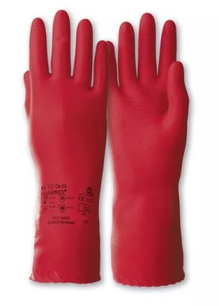 Honeywell Safety Camapren Red Chloroprene Oil Grip, Oil Repellent Work Gloves, Size 11 [072211141E]; 537-500