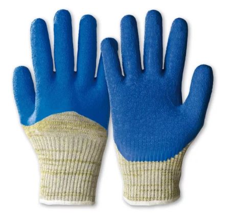 Honeywell Safety SivaCut Blue, Grey Natural Latex Cut Resistant Work Gloves, Size 7 [083007142X]; 537-535