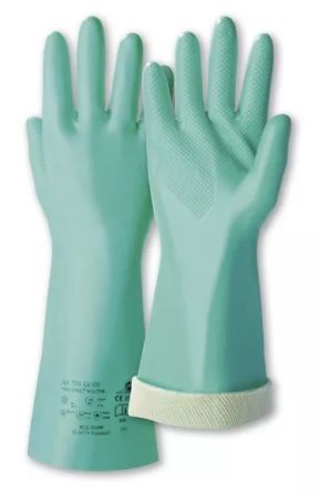 Honeywell Safety Tricotril Winter Green Nitrile Cold Resistant Work Gloves, Size 8, Nitrile Coating [073908141X]; 537-557