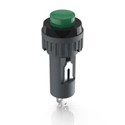 RAFI 1.10 Series Illuminated Push Button Switch, Momentary, Through Hole, 9.1mm Cutout, 1 NO, 24V, IP40 [1.10.107.011/0507]; 553-877