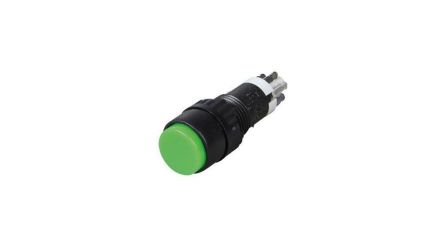 RAFI 1.15 Series Illuminated Push Button Switch, Momentary, Through Hole, 9.1mm Cutout, 1 NC + 1 NO, 24V, IP40 [1.15.106.301/0518]; 553-889
