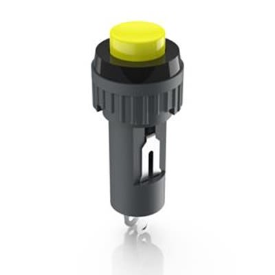 RAFI 1.10 Series Illuminated Push Button Switch, Momentary, Through Hole, 9.1mm Cutout, 1 NO, 24V, IP40 [1.10.107.011/0404]; 553-900