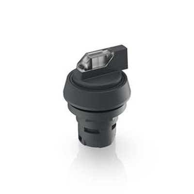 RAFI Selector Switch - 16.2mm Cutout Diameter, Illuminated 1 Positions [1.30.073.621/2000]; 554-097