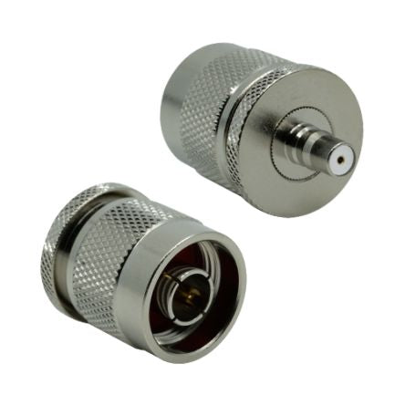 Siretta Straight Coaxial Adapter QMA Socket to N Plug Plug [ADAPT/QMAF/N-TYPEM]; 554-234
