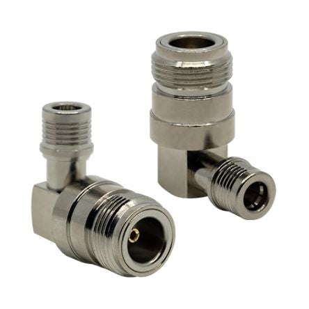 Siretta Straight Coaxial Adapter QMA Plug to N Jack Socket [ADAPT/QMAM/N-TYPEF/RA]; 554-260