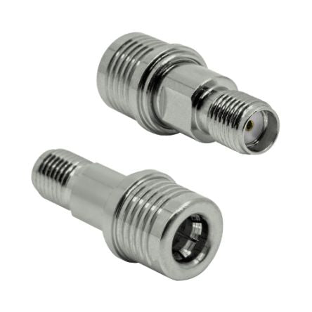 Siretta Straight Coaxial Adapter QMA Plug to SMA Socket [ADAPT/QMAM/SMAF]; 554-261