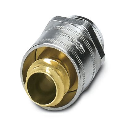 Phoenix Contact Brass Nickel Plated Brass Cable Gland, PG9 Thread, 11mm max., IP40 [3241024]; 554-851