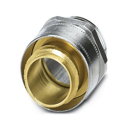 Phoenix Contact Brass Nickel Plated Brass Cable Gland, PG21 Thread, 23mm max., IP40 [3241027]; 554-852