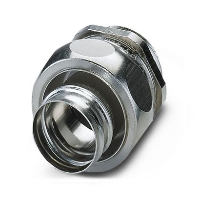 Phoenix Contact WP-G Series Silver Nickel Plated Brass Cable Gland, PG16 Thread, 15.5mm min., 21mm max., IP40 [3241040]; 554-854
