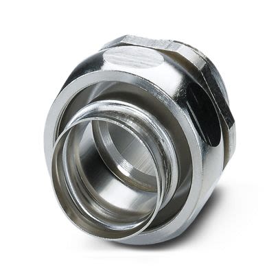 Phoenix Contact WP-G Series Silver Nickel Plated Brass Cable Gland, M32 Thread, 27.5mm min., 36mm max., IP40 [3241049]; 554-858