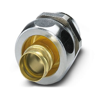 Phoenix Contact WP-G Series Silver Nickel Plated Brass Cable Gland, PG11 Thread, 11.5mm min., 17mm max., IP65 [3241053]; 554-859