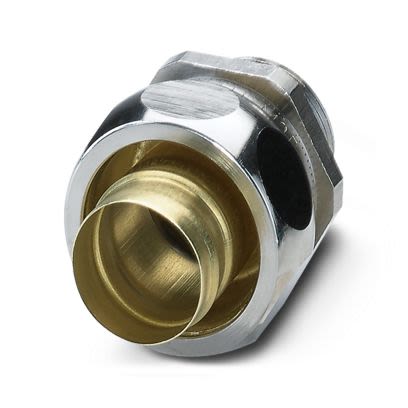 Phoenix Contact WP-G Series Silver Nickel Plated Brass Cable Gland, M25 Thread, 20.5mm min., 27mm max., IP65 [3241062]; 554-860