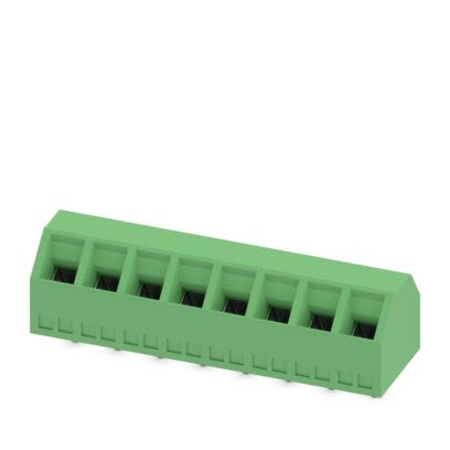 Phoenix Contact SMKDSN Series PCB Terminal Block, 8-Contact, 5mm Pitch, Wave Soldering, 1-Row, Screw Termination [1869127]; 554-884