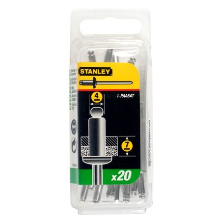 Stanley Aluminium Rivet Set Rivet, 4mm [1-PAA54T]; 555-728