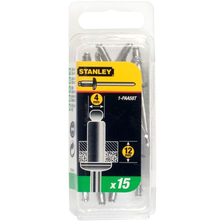 Stanley Aluminium Rivet Set Rivet, 4mm [1-PAA58T]; 555-729