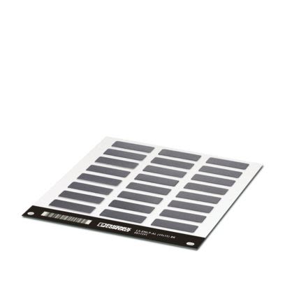 Phoenix Contact LS-EMLP-AL Adhesive Marking Foil, Black, Pre-printed "Unlabeled", for Devices In The Control Cabinet, [0831591]; 556-015
