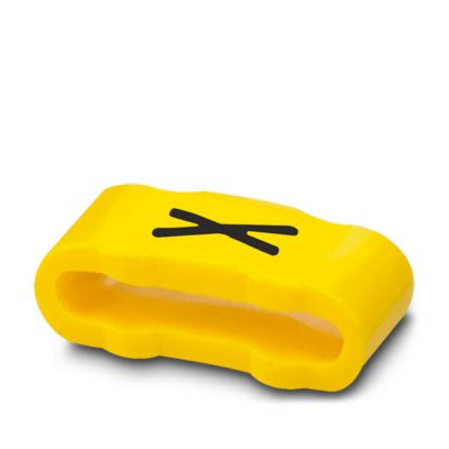 Phoenix Contact SD-WMTBS Slide On Cable Marker, Yellow, Pre-printed "Letters", 10 → 136mm Cable, for Conductor [0826611:X]; 556-040