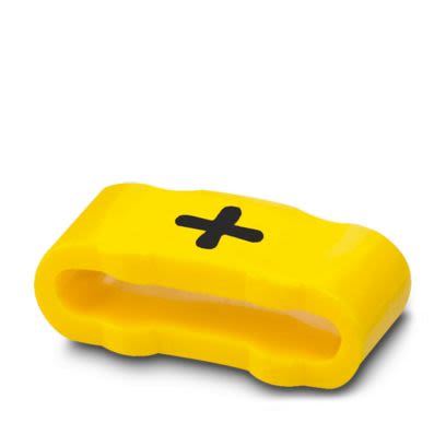 Phoenix Contact SD-WMTBS Slide On Cable Marker, Yellow, Pre-printed "Symbols", 16 → 305mm Cable, for Conductor [0826624:+]; 556-043
