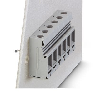 Phoenix Contact VDFK Series Panel Feed Through Terminal Plug, 2-Contact, 10mm Pitch, 1-Row, Screw Termination [0711014]; 556-048