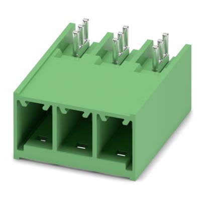 Phoenix Contact PC Series Solder PCB Header, 3 Contact(s), 7.62 mm Pitch, 1 Row(s), Shrouded [1055247]; 556-068