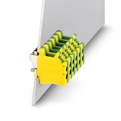 Phoenix Contact DFK Series Panel Feed Through Terminal Plug, 2-Contact, 6mm Pitch, 1-Row, Screw Termination [0708315]; 556-141
