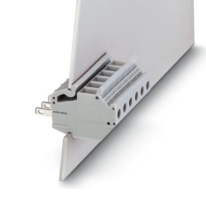 Phoenix Contact, 6mm Pitch, DFK/DP-4, 2 Way, , Pluggable Terminal Block, Feed Through Plug, Screw Mount, Slip-On, [0708616]; 556-142