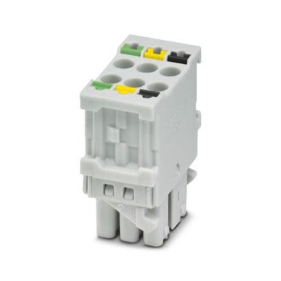 Phoenix Contact PCB Terminal Block, 6-Contact, 3.45mm Pitch, Push-In, 2-Row, Push In Spring Termination [1064548]; 556-188