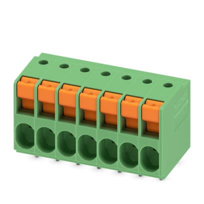 Phoenix Contact TDPT Series PCB Terminal Block, 5.08mm Pitch, Wave Soldering, 1-Row, Push In Spring Termination [1017508]; 556-195