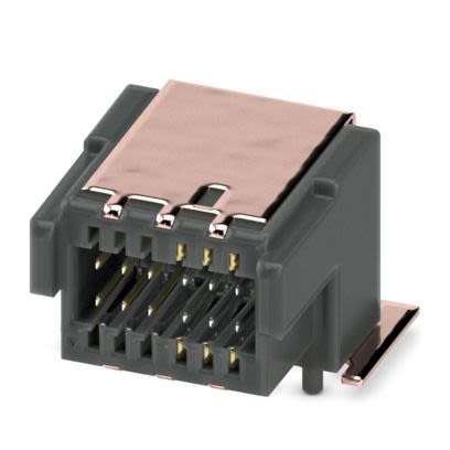 Phoenix Contact FP Series Solder PCB Header, 12 Contact(s), 0.8 mm Pitch, 2 Row(s), Shrouded [1043791]; 556-206