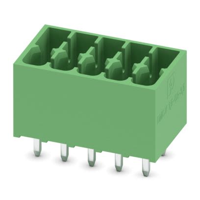 Phoenix Contact DMCV Series Wave Soldering Mount PCB Header, 10 Contact(s), 3.5 mm Pitch, 2 Row(s), Shrouded [1053841]; 556-274