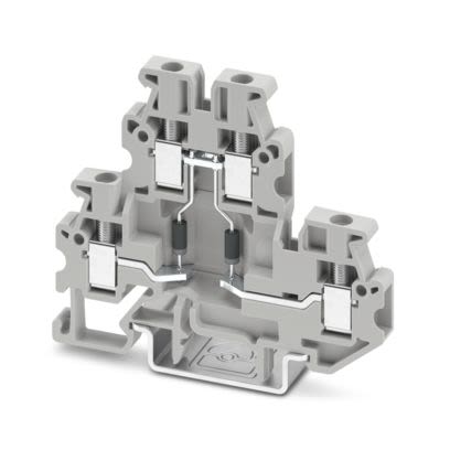 Phoenix Contact 1066348 MUTTB Series Grey, 2.5mm², 2-Level, Screw Termination [1066348]; 556-284