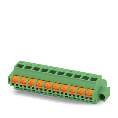 Phoenix Contact, 5.08mm Pitch, 5/..-STF, FKCOW 2, 10 Way, , Pluggable Terminal Block, Plug, Screw Mount, Push In Spring [1860853]; 556-305