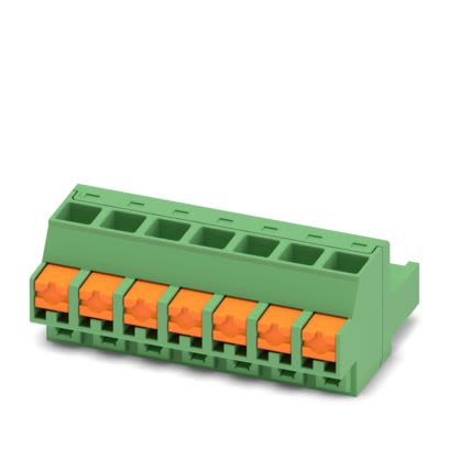 Phoenix Contact, 5.08mm Pitch, 5/ 7-ST-5, 08, FMCOR 2, 7 Way, , Pluggable Terminal Block, Plug, PCB Mount, Push In [1861289]; 556-307