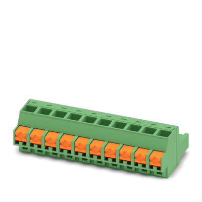 Phoenix Contact, 5.08mm Pitch, 5/..-ST, FMCOR 2, 10 Way, , Pluggable Terminal Block, Female connector, PCB Mount, Push [1861315]; 556-309