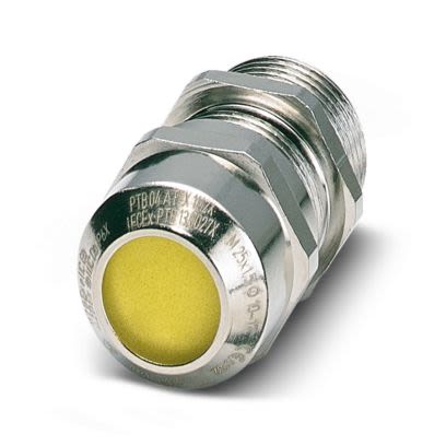 Phoenix Contact G-ESIS Series Silver Nickel Plated Brass Cable Gland, M32 Thread, 13mm min., 21mm max., IP66, IP68 [1415127]; 556-324